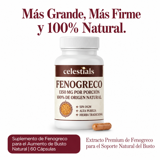 Fenogreco - Mas grandes y firmes de forma natural.